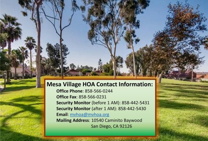 Mesa Village HOA